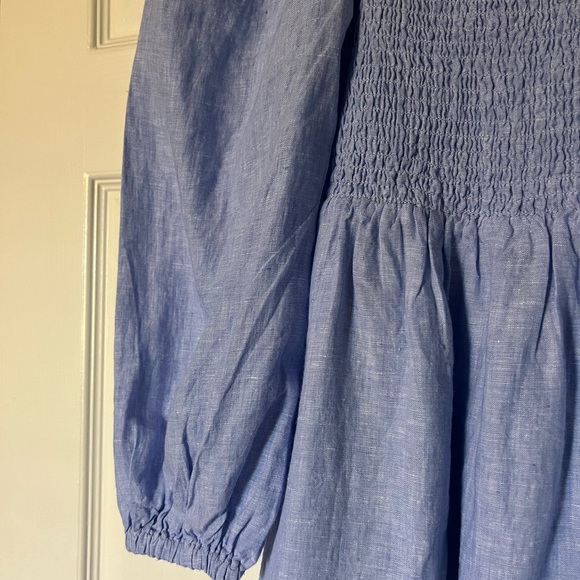 NWT J Crew Linen Daydream Dress in French Blue size S Petite - Picture 5 of 12